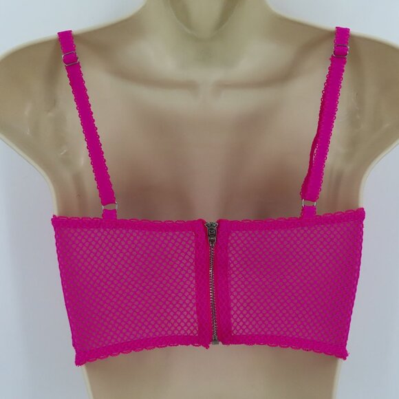 Victorias Secret 32D Dream Angels Lined Demi Underwire Pink Lace Corset Bra - Picture 6 of 15